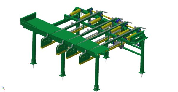 Roller conveyor with cross-chains [02016087-20]